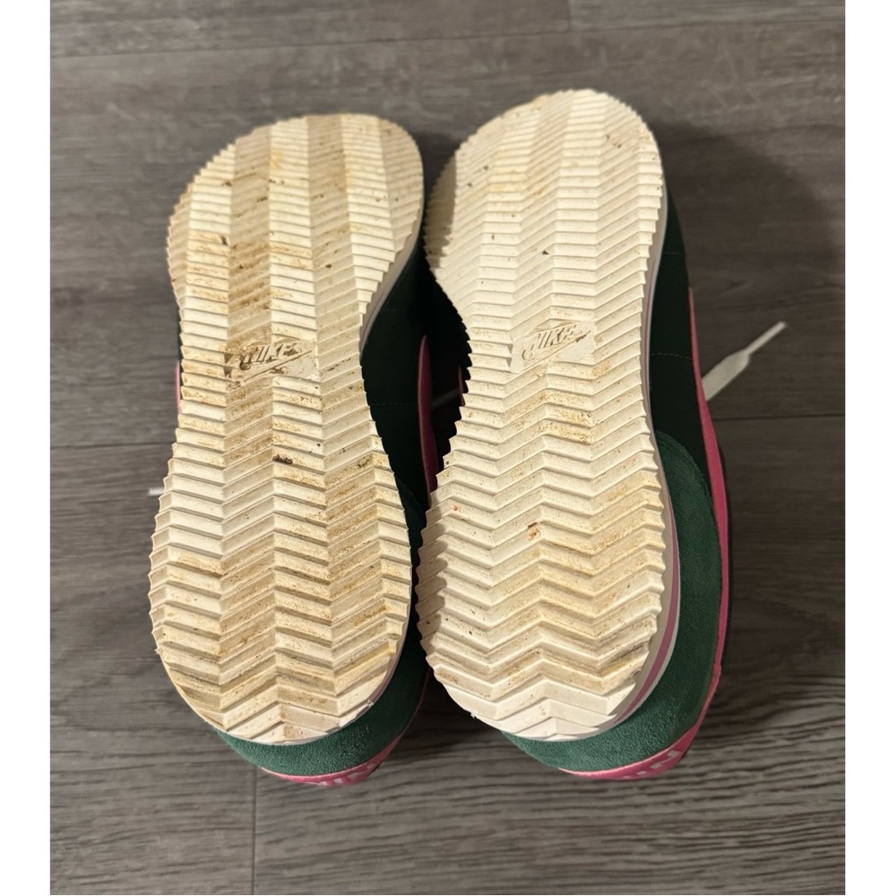 Nike Cortez Green and Pink Sneakers - Picture 10 of 11